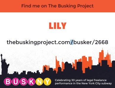 Lily Busker Banner